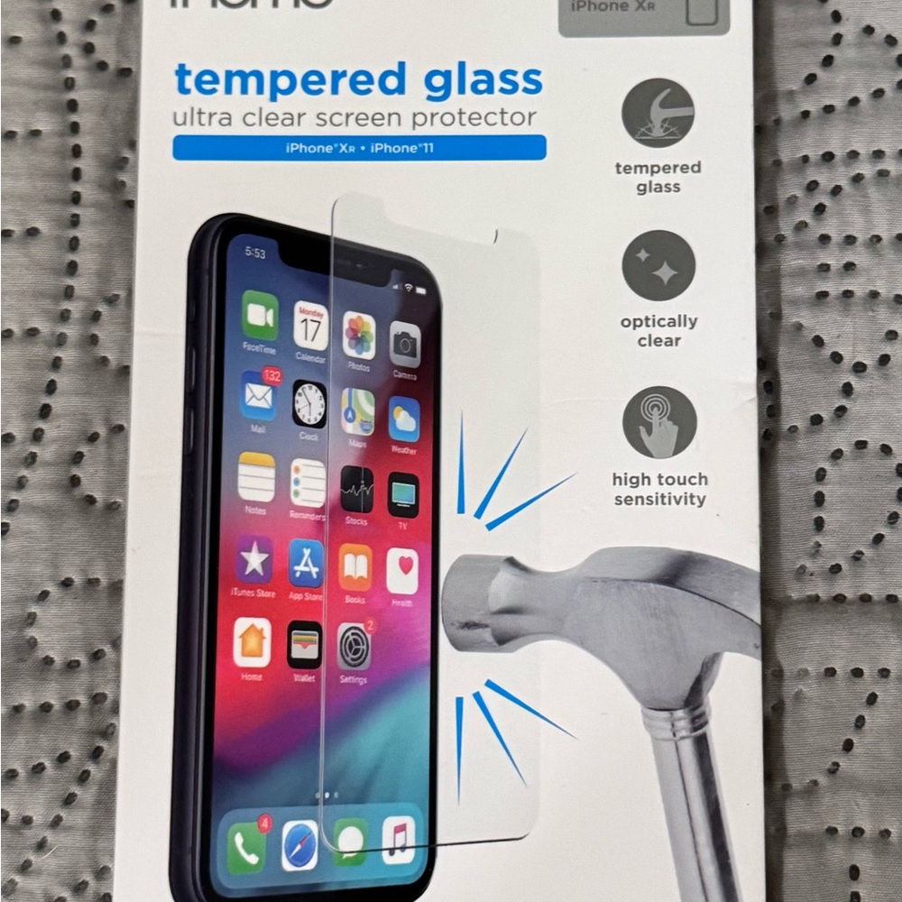 iPhone Tempered Glass Screen Protector-Brand New